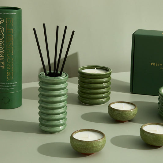 Zesty Lemons Contemporary Kiln Olive Diffuser