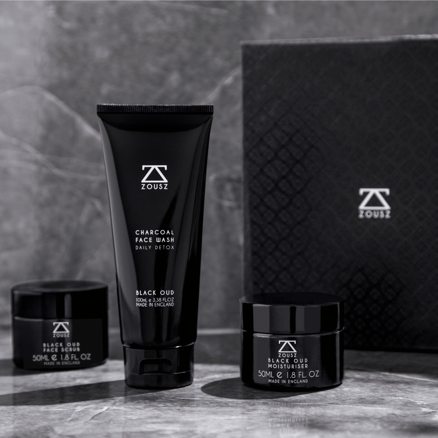 ZOUSZ Black Oud Men's Face Care Set