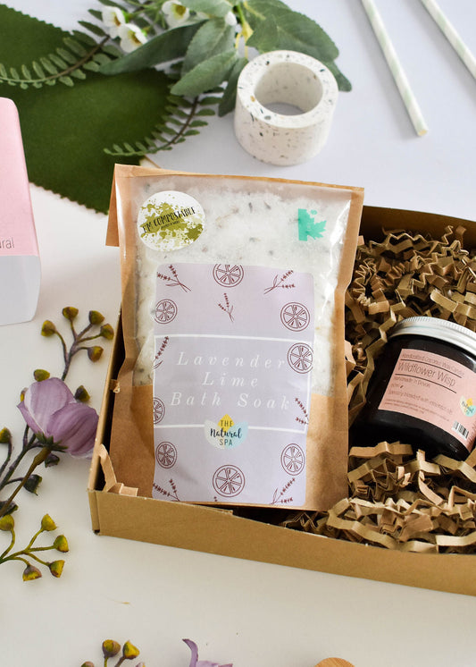 The Natural Spa - Wildflower Wisp At Home Natural Spa Set - Bring the spa to your door