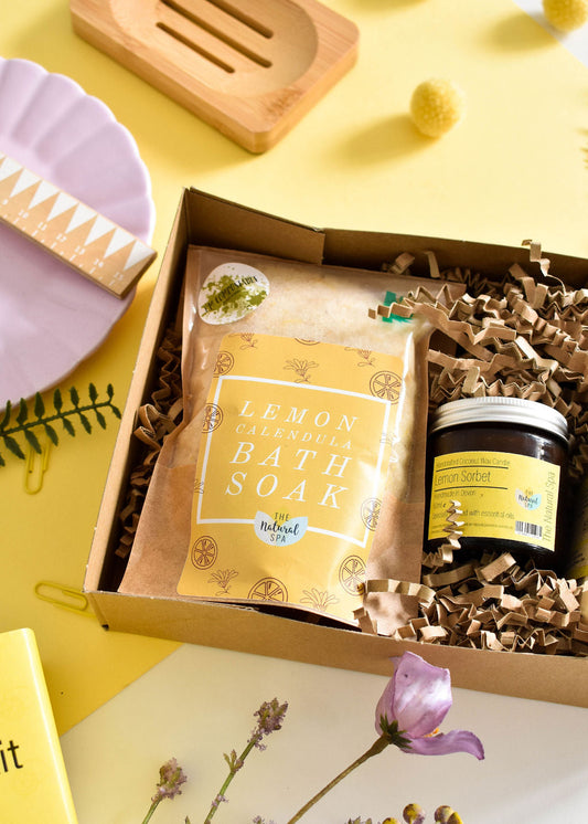 The Natural Spa - Lemon Sorbet At Home Natural Spa Set - Bring the spa to your door