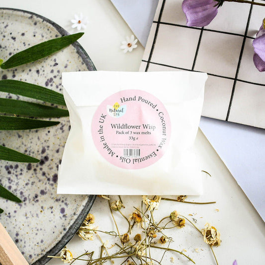 The Natural Spa - Wildflower Wisp Coconut Wax melts - Pack of 3