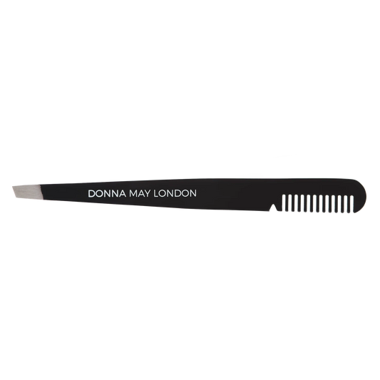 Donna May London Precision Eyebrow Tweezers with Integrated Comb