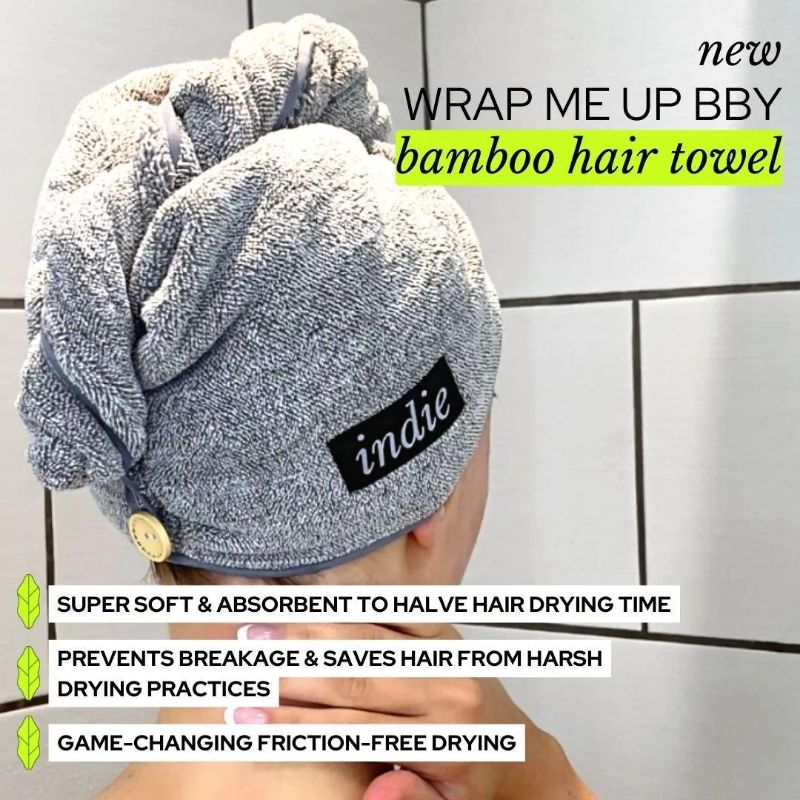 Indie Refill - Wrap Me Up Bby Bamboo Hair Towel - buy at Counter Culture Store