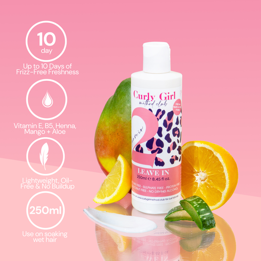 Curly Girl Leave-In Conditioner for Frizz-Free Waves & Curls