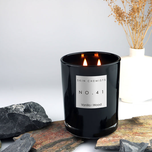 skinChemists N0.41 Vanilla & Wood Candle 200g