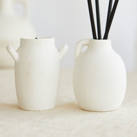 Zesty Lemons Scandi: Alskar Mini Candle & Diffuser Gift Set - Amber & Bergamot