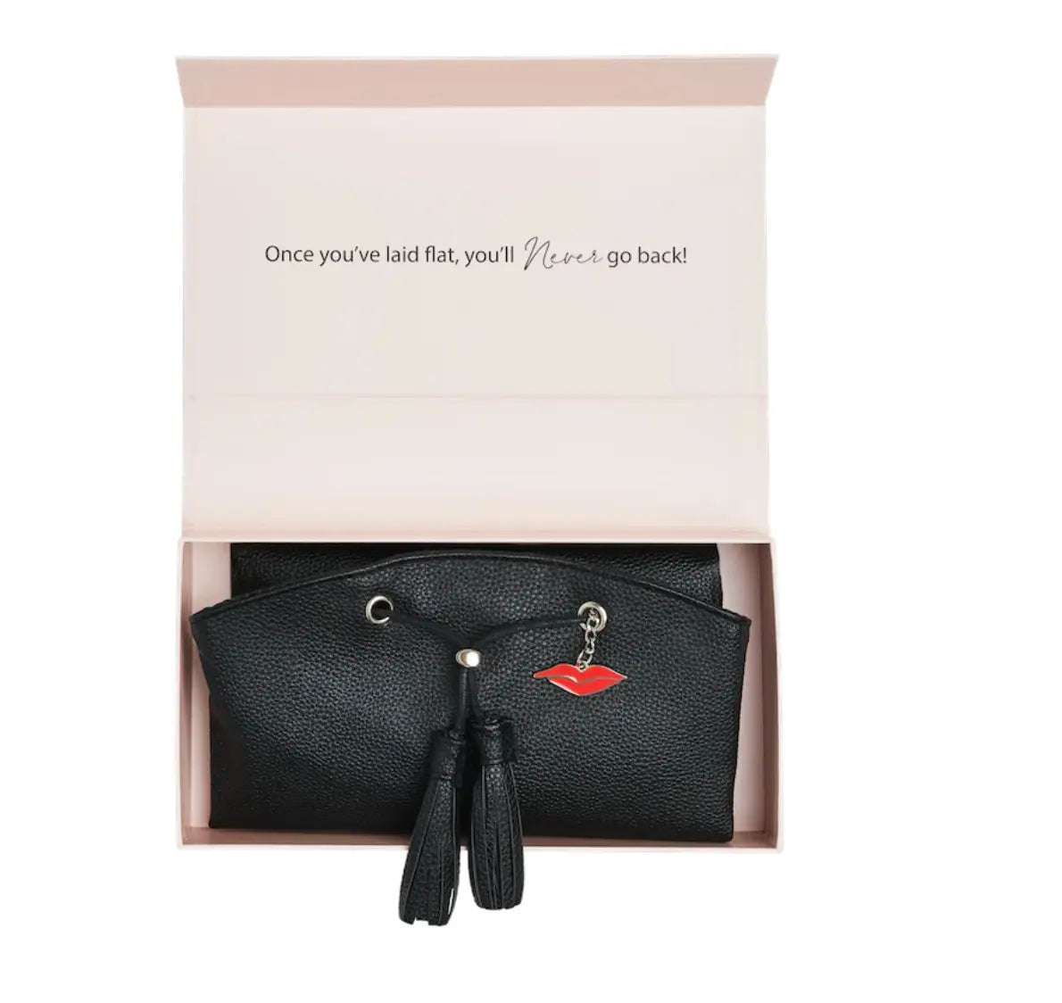 Donna May London Lay Flat Makeup Bag in Black