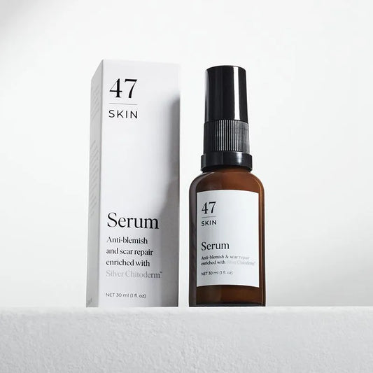 Image showing 47 Skin Anti Blemish & Scar Repair Serum ad box