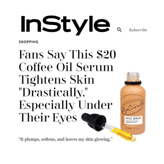 UPCIRCLE ORGANIC FACE SERUM WITH COFFEE OIL TRAVEL In Style Article