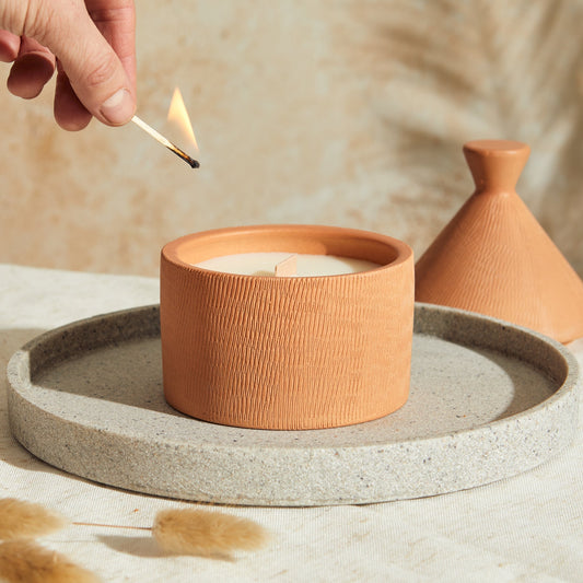 Zesty Lemons Marrakesh: Terracotta Candle - Passionfruit & Vanilla