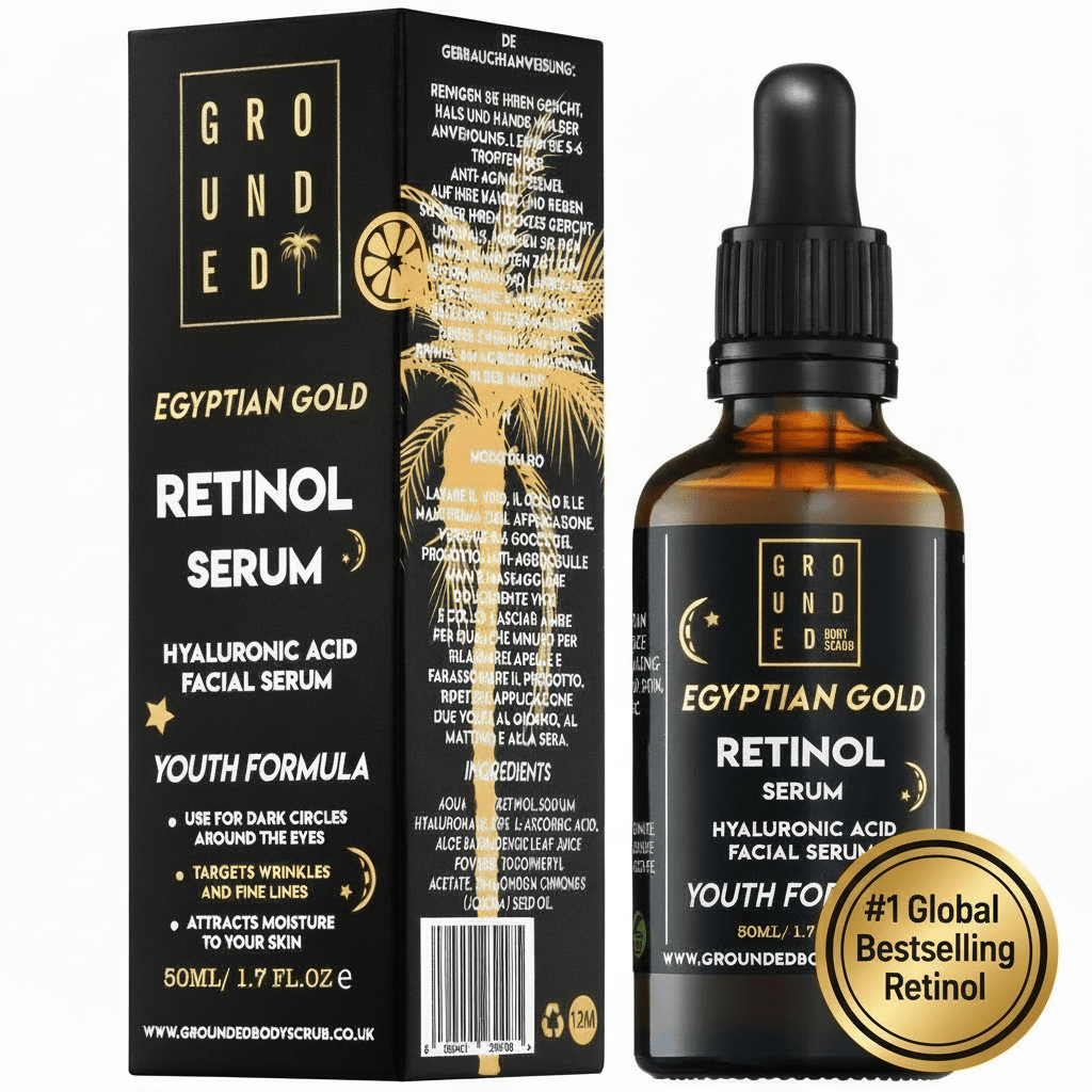 Grounded Egyptian Gold Retinol Face Serum - Anti ageing skincare