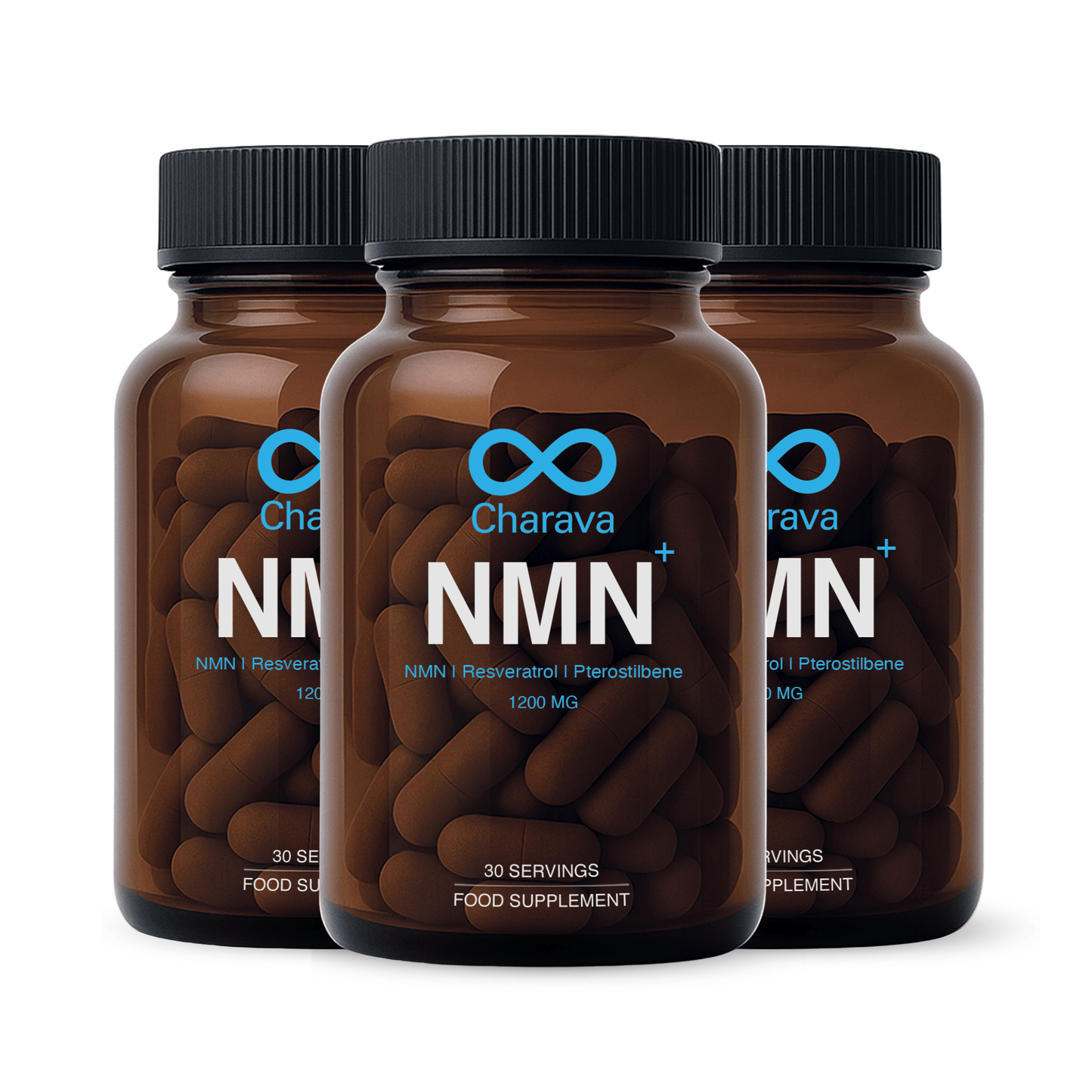 Charava UK - NMN+1200 (NMN, Resveratrol, Pterostilbene)