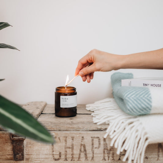 Hobo+Co - Glass Jar Lemongrass and Coconut Candle