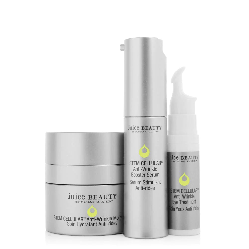 Juice Beauty Stem Cellular Anti-wrinkle Solution bundle - image showing three products