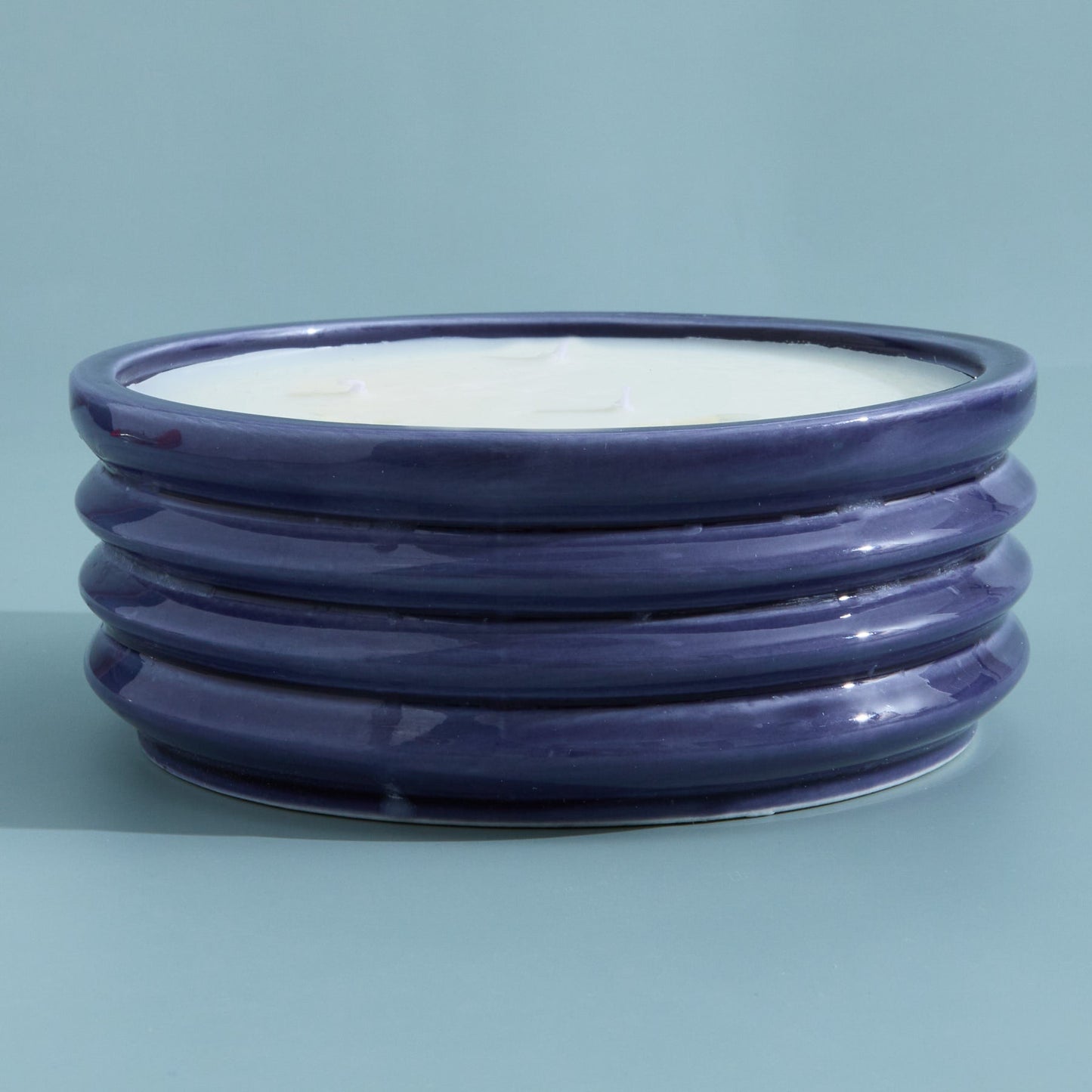 Zesty Lemons Contemporary Kiln Large Navy Candle