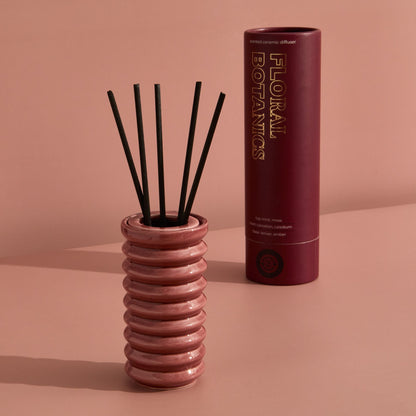 Zesty Lemons Contemporary Kiln Burgundy Diffuser