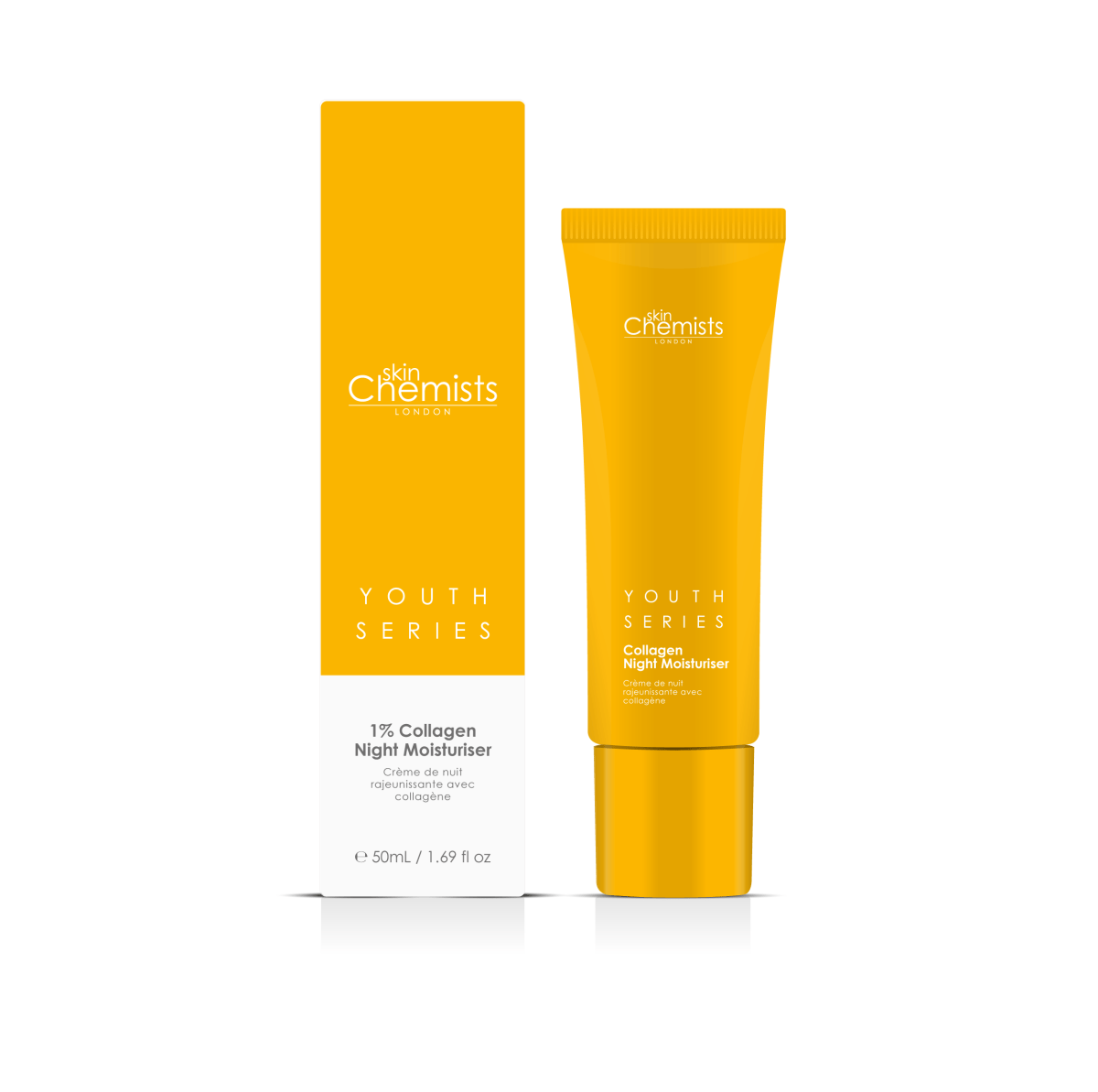 skinChemists 1% Collagen Night Moisturiser 50ml (Vegan)