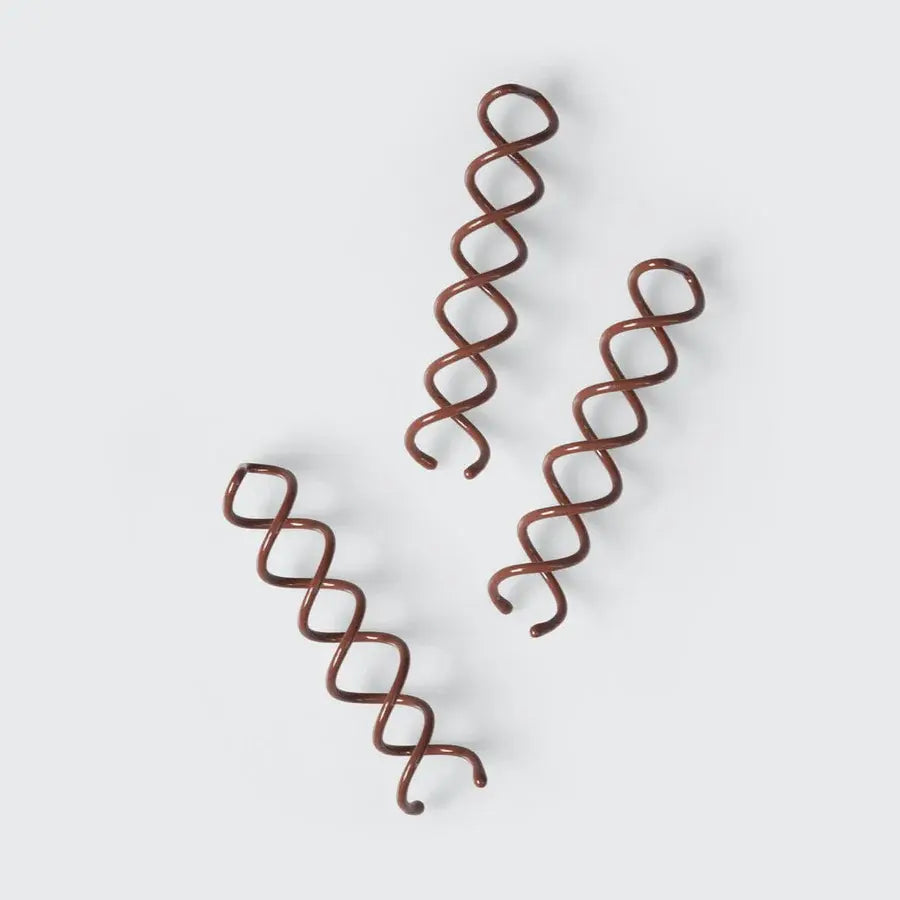 Kitsch Brown Bun Twist 3pc set