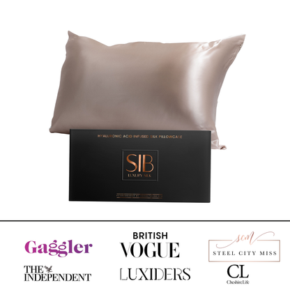 SIB® Hyaluronic Acid Infused Silk Pillowcase