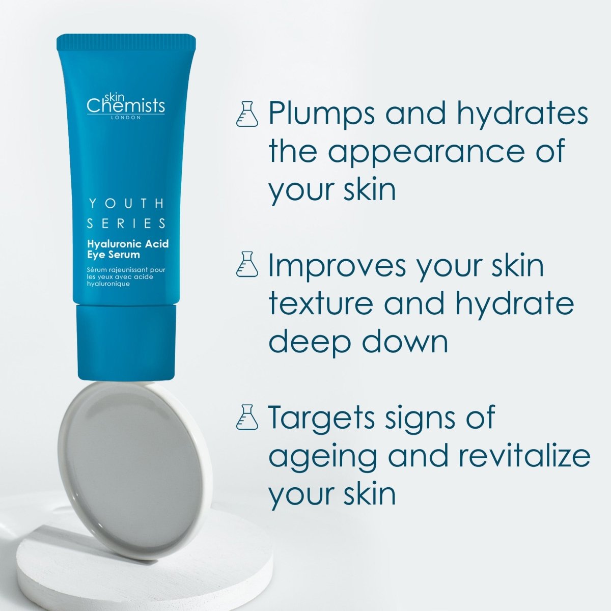 skinChemists 1.5% Hyaluronic Acid Facial Serum 30ml