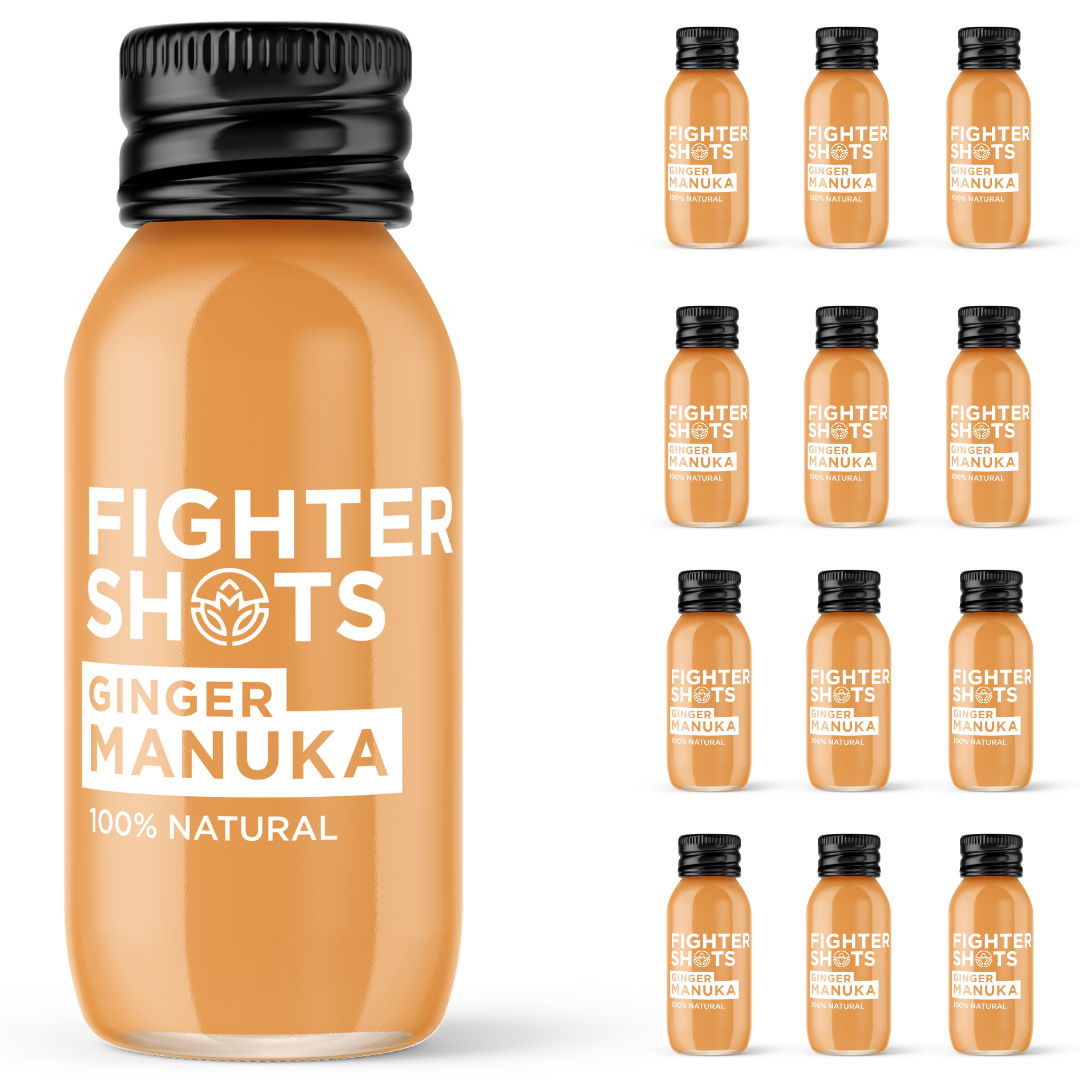 Fighter Shots Ginger + Manuka Honey 12x 60ml