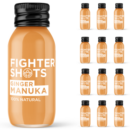 Fighter Shots Ginger + Manuka Honey 12x 60ml