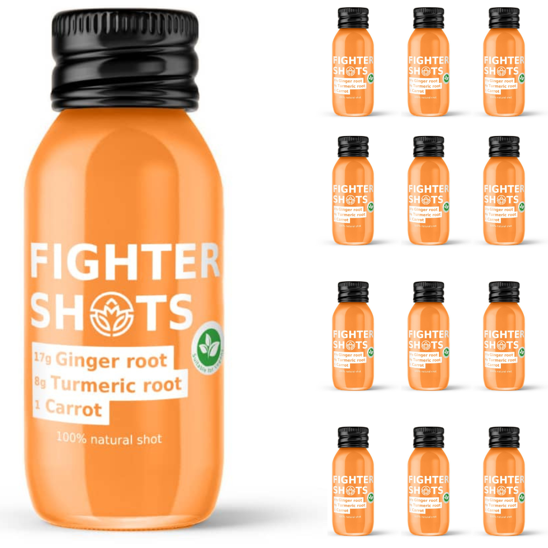 Fighter Shots Carrot + Ginger + Turmeric Shot 12 x 60ml