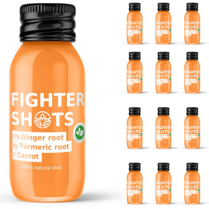 Fighter Shots Carrot + Ginger + Turmeric Shot 12 x 60ml