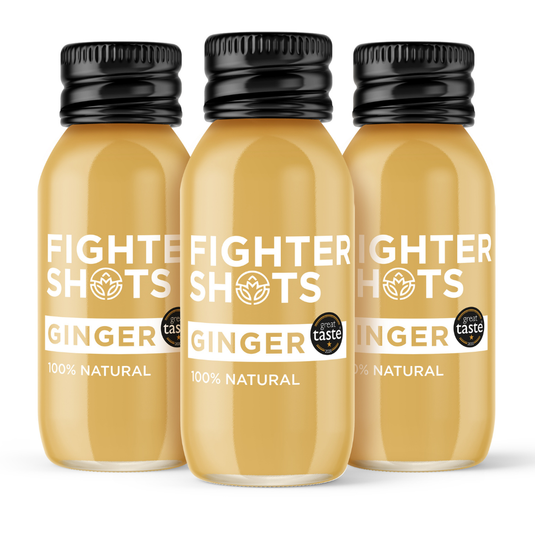 Fighter Shots Ginger Shot -  27g organic cold pressed ginger in every bottle