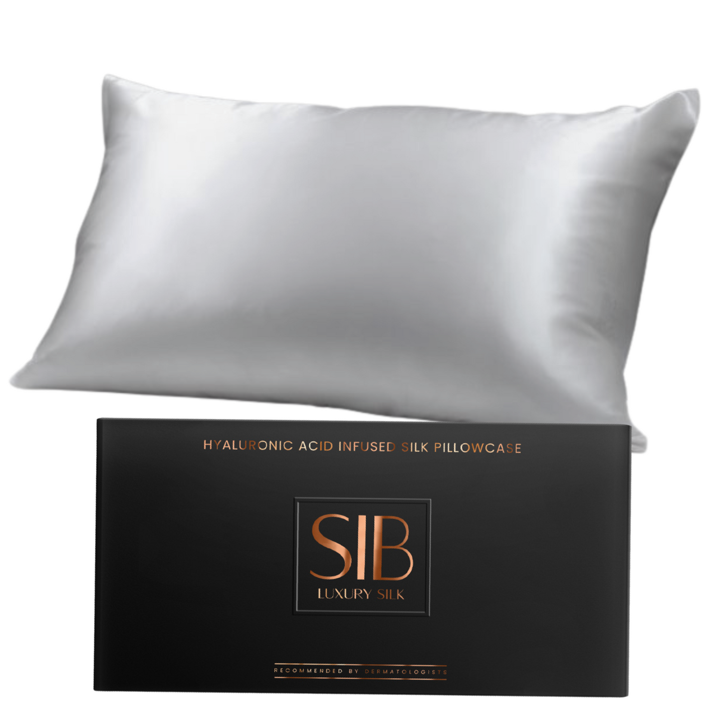 SIB® Hyaluronic Acid Infused Silk Pillowcase
