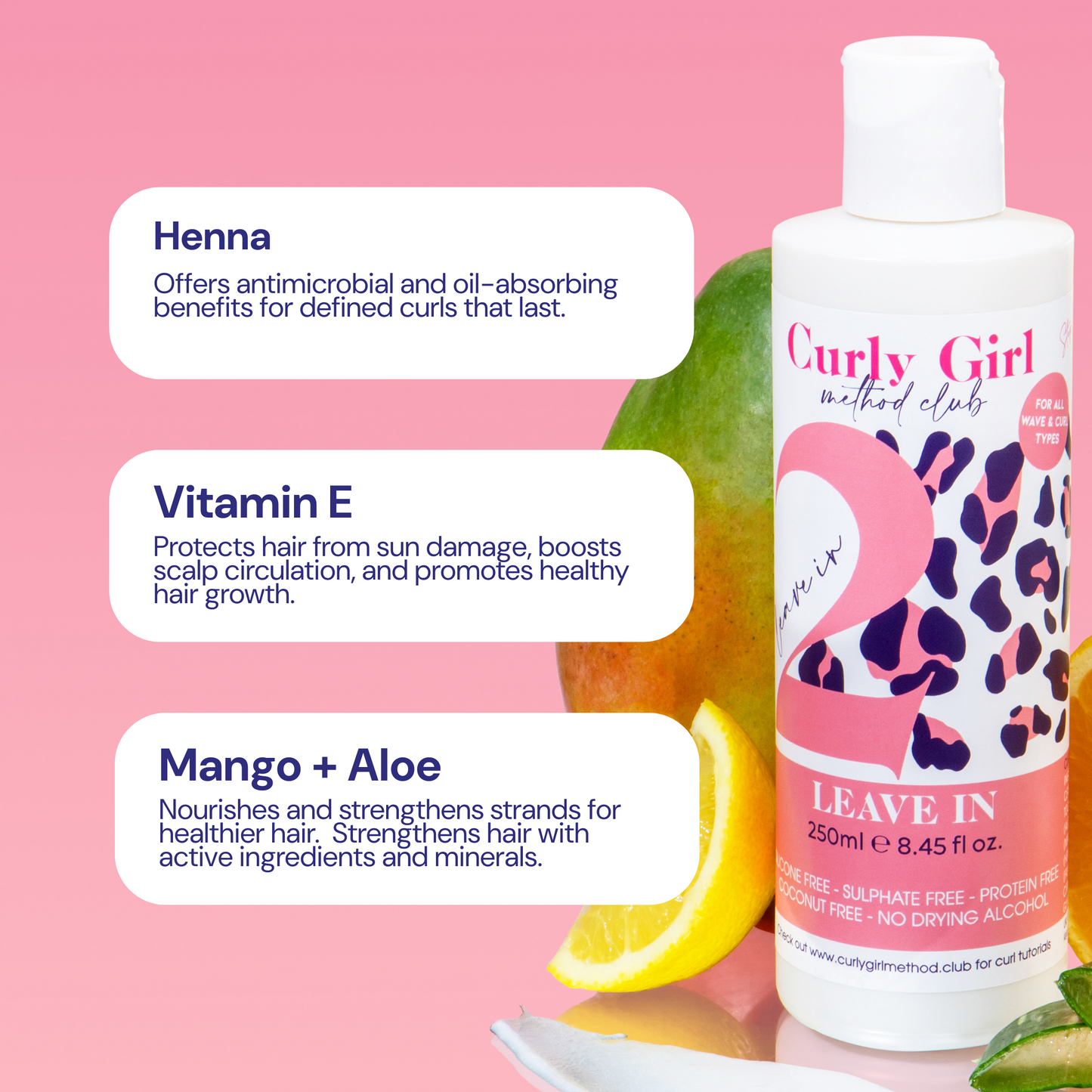Curly Girl Leave-In Conditioner for Frizz-Free Waves & Curls