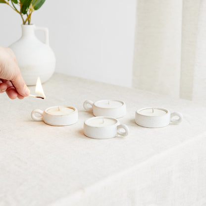 Zesty Lemons Scandi: Tea Lights (Box of 4)