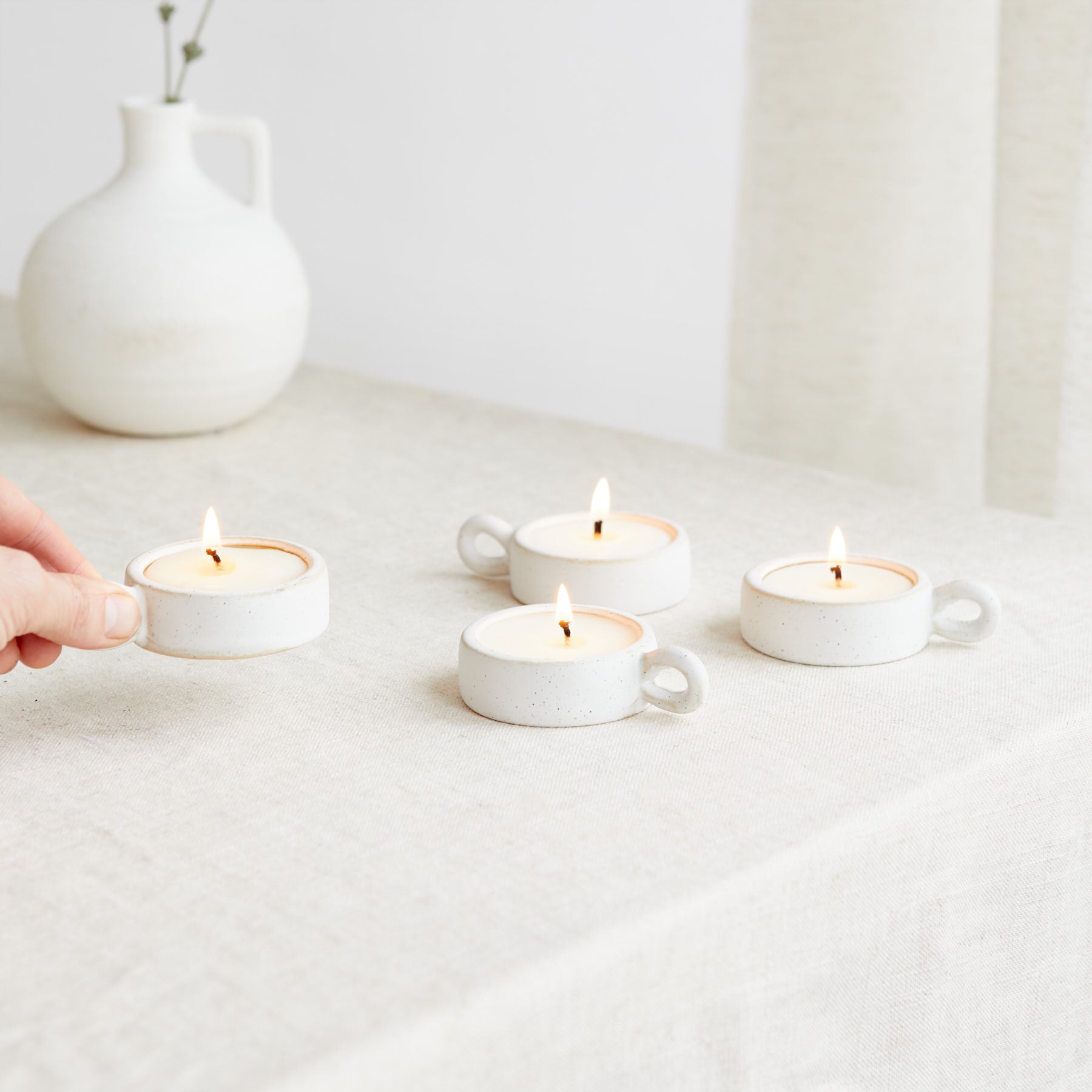 Zesty Lemons Scandi: Tea Lights (Box of 4) – Counter Culture Store
