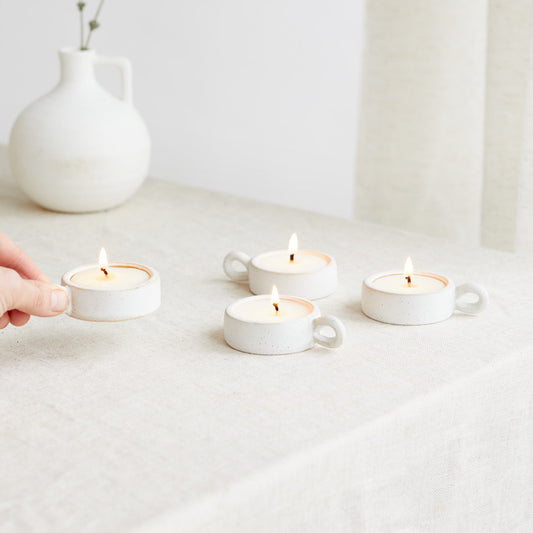 Zesty Lemons Scandi: Tea Lights (Box of 4)