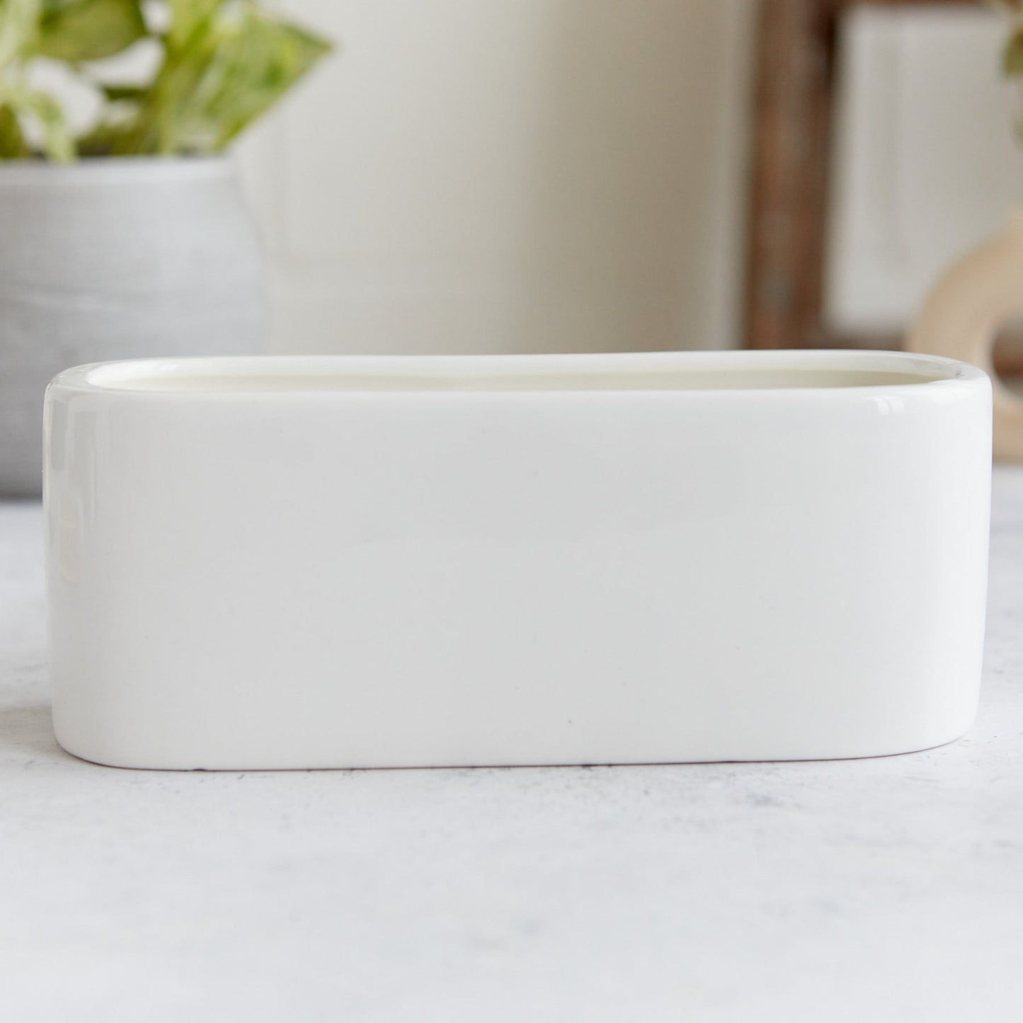 Zesty Lemons Kiln: White Baguette Candle - Sandalwood & Musk