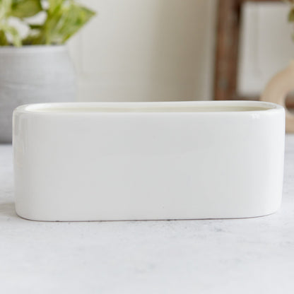 Zesty Lemons Kiln: White Baguette Candle - Sandalwood & Musk