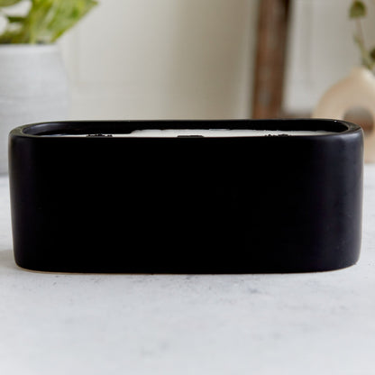 Zesty Lemons Kiln: Black Baguette Candle - Activated Charcoal & Matcha