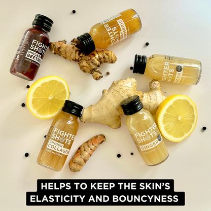 Fighter Shots Ginger + Marine Collagen 3,000mg