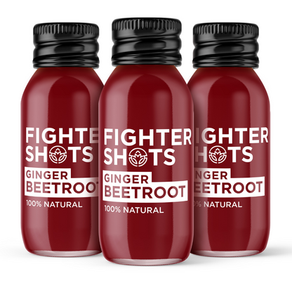 Fighter Shots 100% VEGAN Ginger + Beetroot, 12 x 60ml