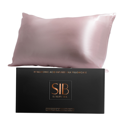SIB® Hyaluronic Acid Infused Silk Pillowcase