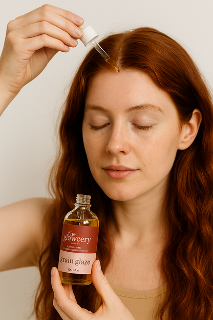 The Glowcery - Grain Glaze Natural Hair Oil