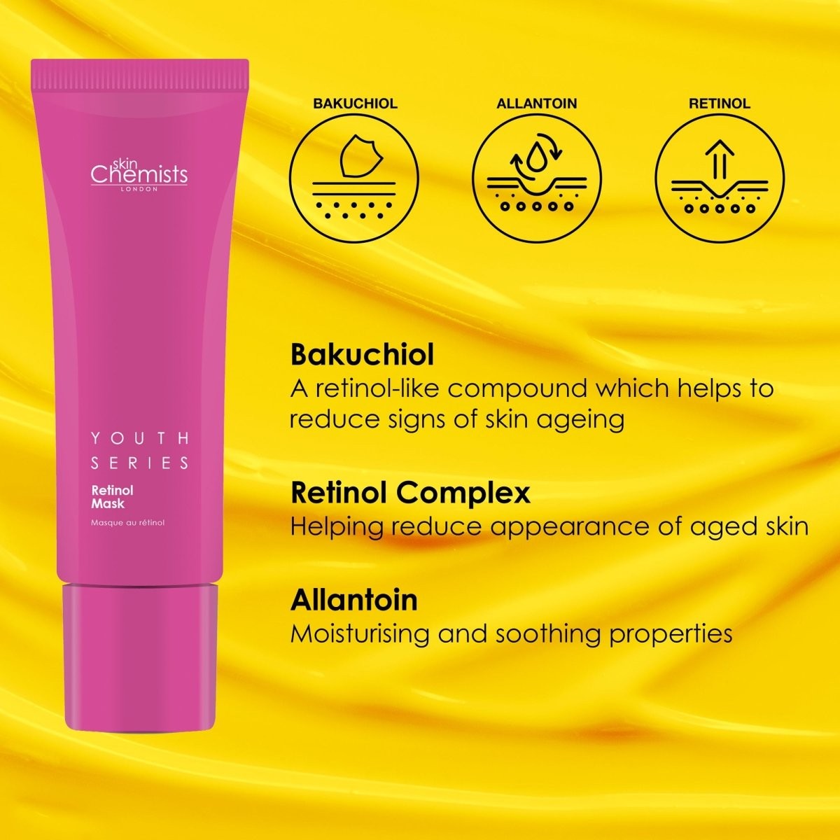 skinChemists Retinol & Bakuchiol Mask 50ml