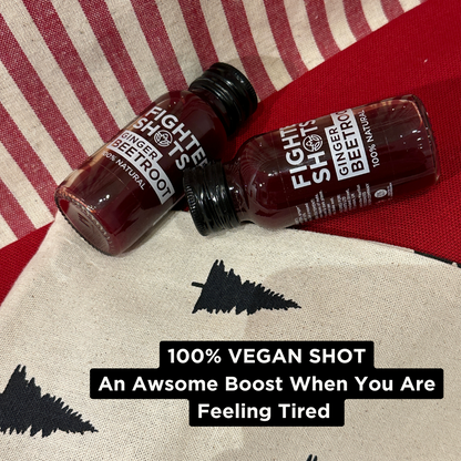 Fighter Shots 100% VEGAN Ginger + Beetroot