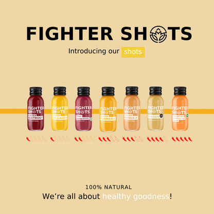 Fighter Shots Ginger + Marine Collagen 3,000mg