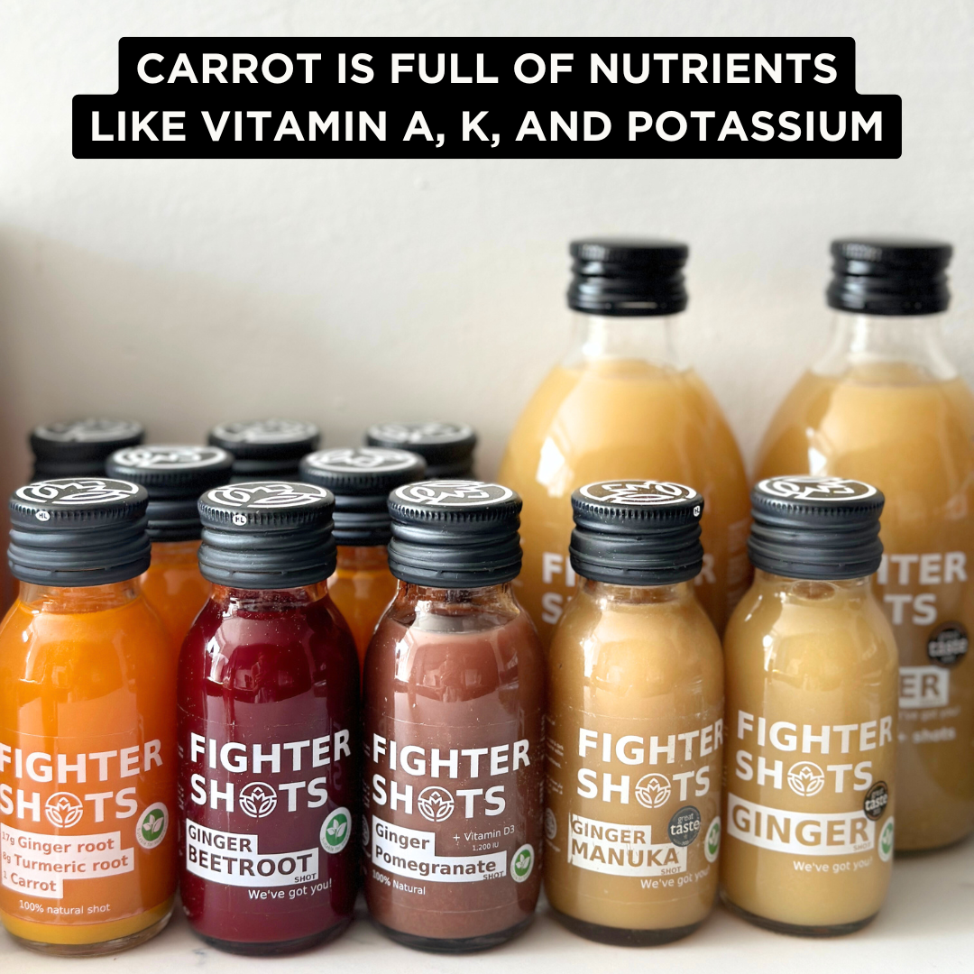 Fighter Shots Carrot + Ginger + Turmeric Shot 12 x 60ml
