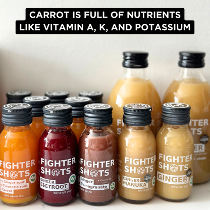 Fighter Shots Carrot + Ginger + Turmeric Shot 12 x 60ml