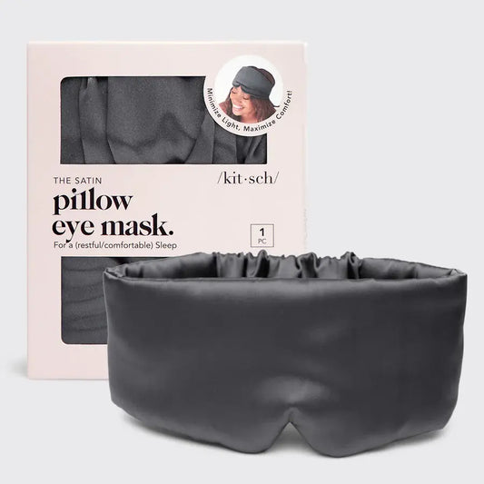 Kitsch Pillow Eye Mask - Charcoal