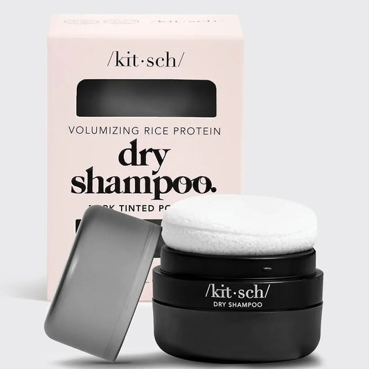 Kitsch Dark Volumizing Rice Protein Dry Shampoo with Puff