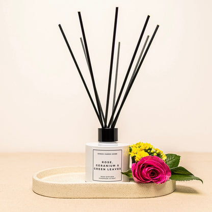 Simon James Home - Rose, Geranium & Green Leaves Reed Diffuser