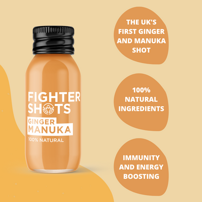 Fighter Shots Ginger + Manuka Honey 12x 60ml